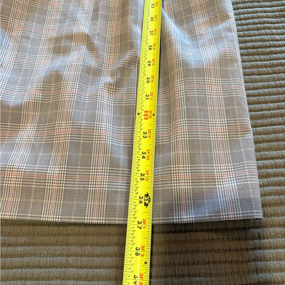 Ann Taylor Glen Plaid Ruched sleeveless Sheath Dress women’s size 4 grey/pink - Picture 9 of 9